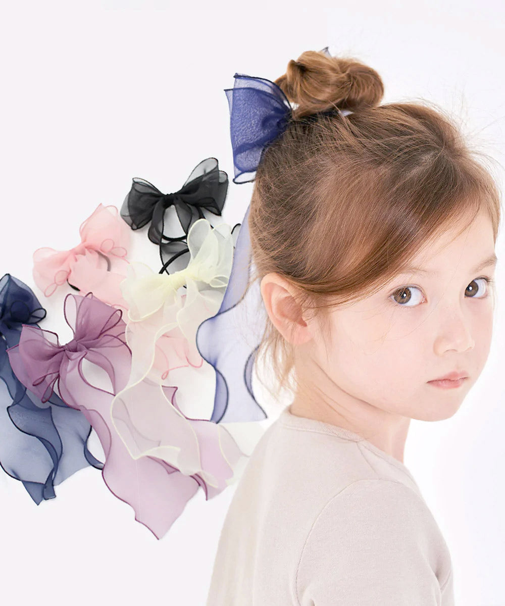 アンジュ リボン ヘアゴム(5color)– Rora