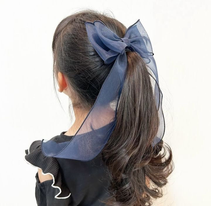 確認　ヘアゴム　ヘアリボン　817　アンティークローズ　ネイビーブルー fit=scale-down,w=1200