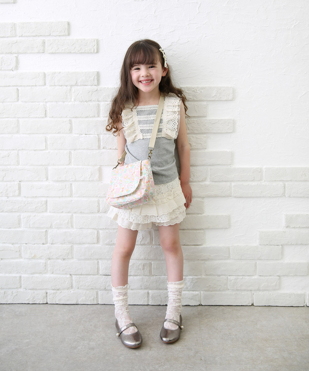 メリア 総レース ハイソックス (3color)