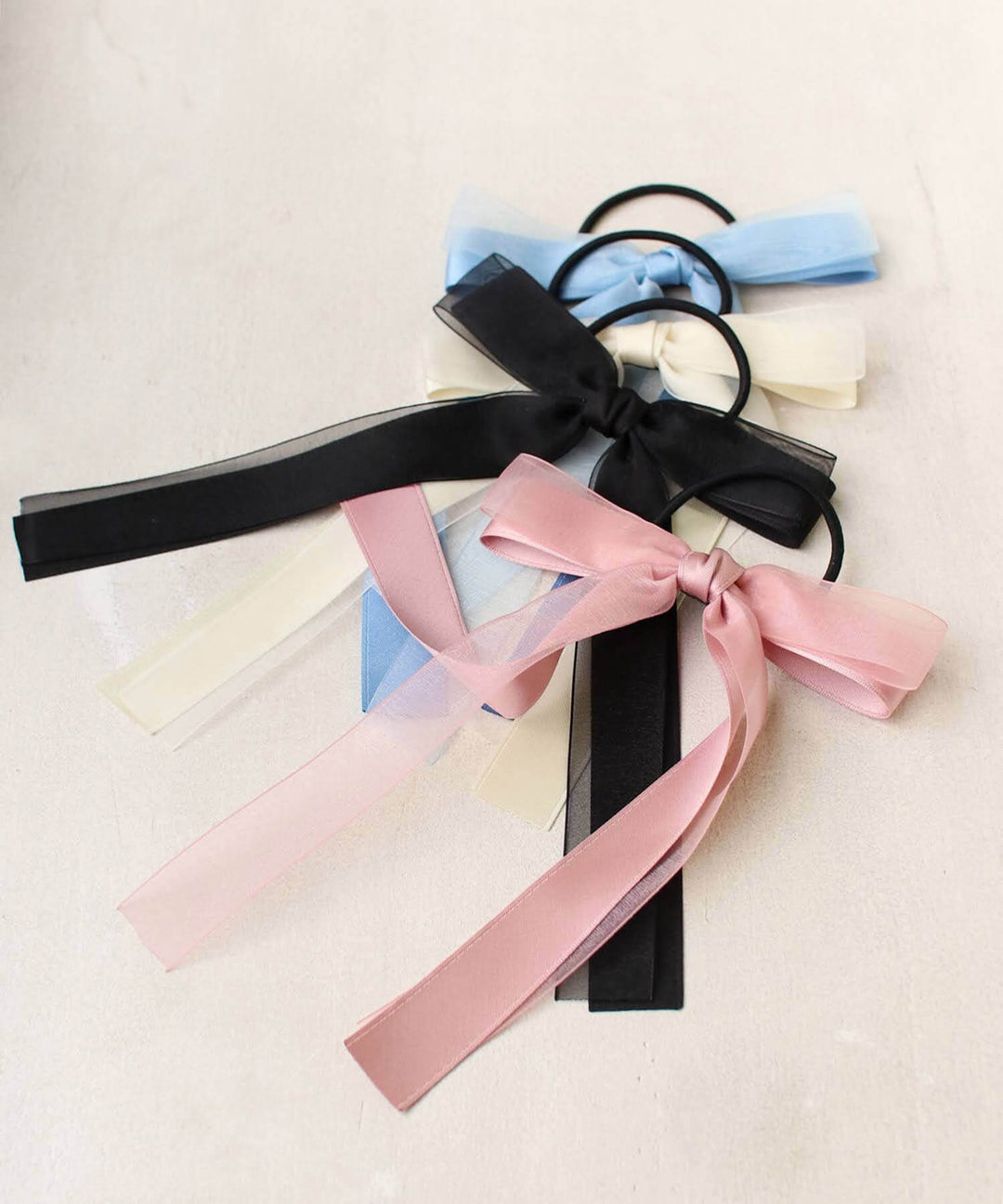 カノン リボン ヘアゴム (4colors)