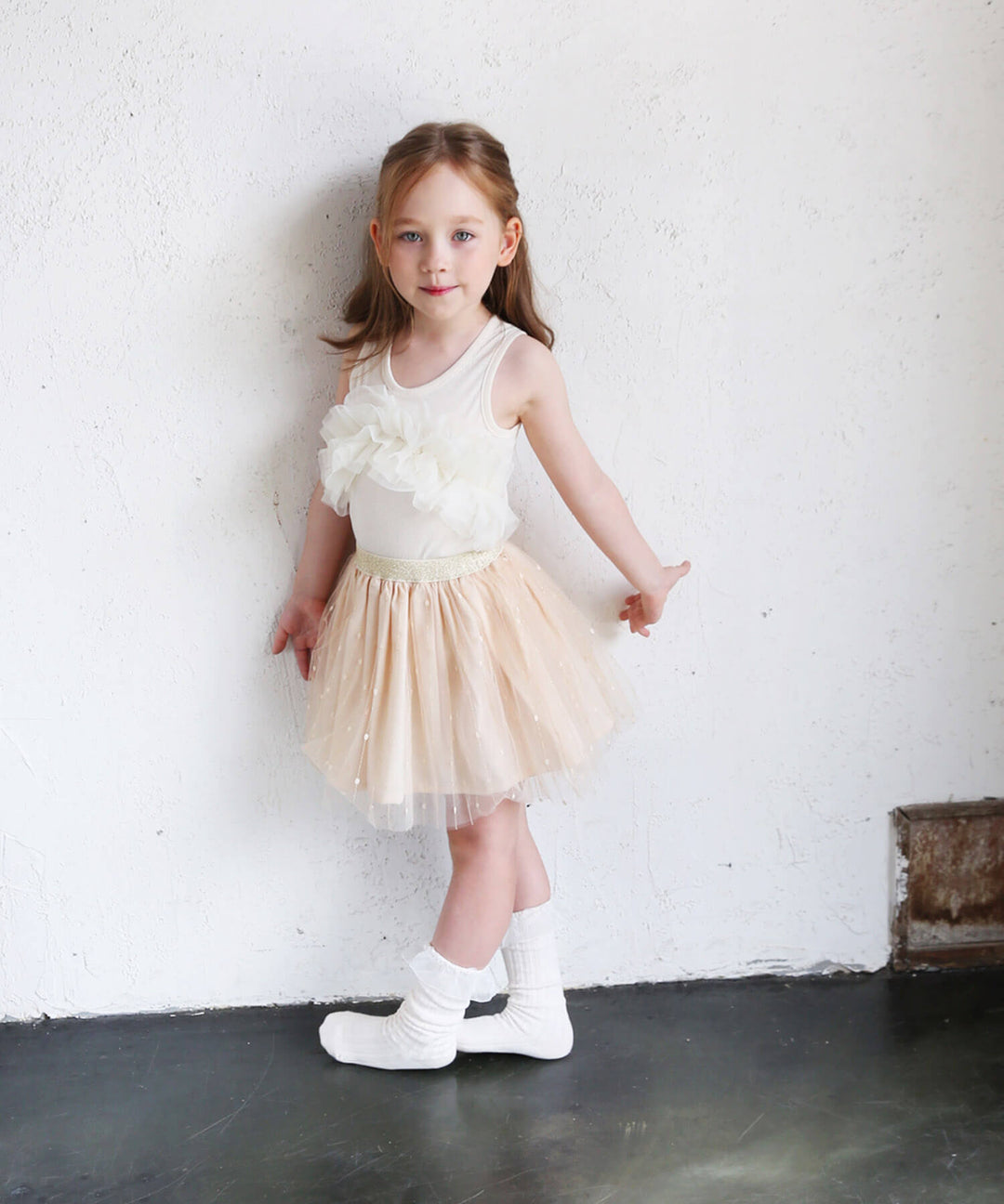 Treat Ürself 白チュールミニスカート チュールミニスカート