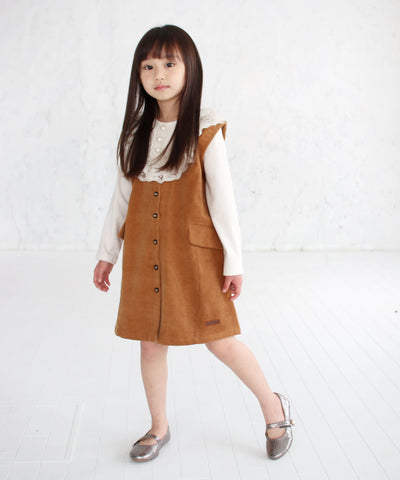 ミント ジャンパースカート (3color) BROWN - Rora