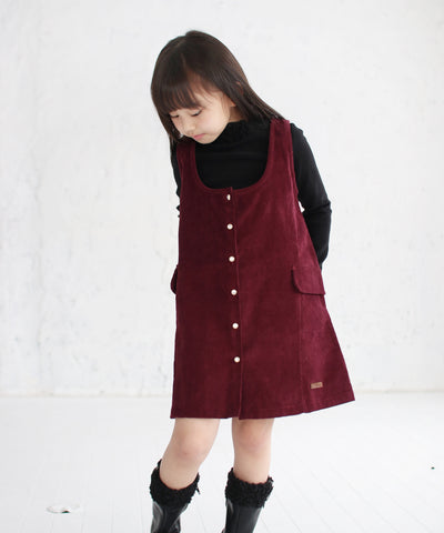 ミント ジャンパースカート (3color) WINERED - Rora