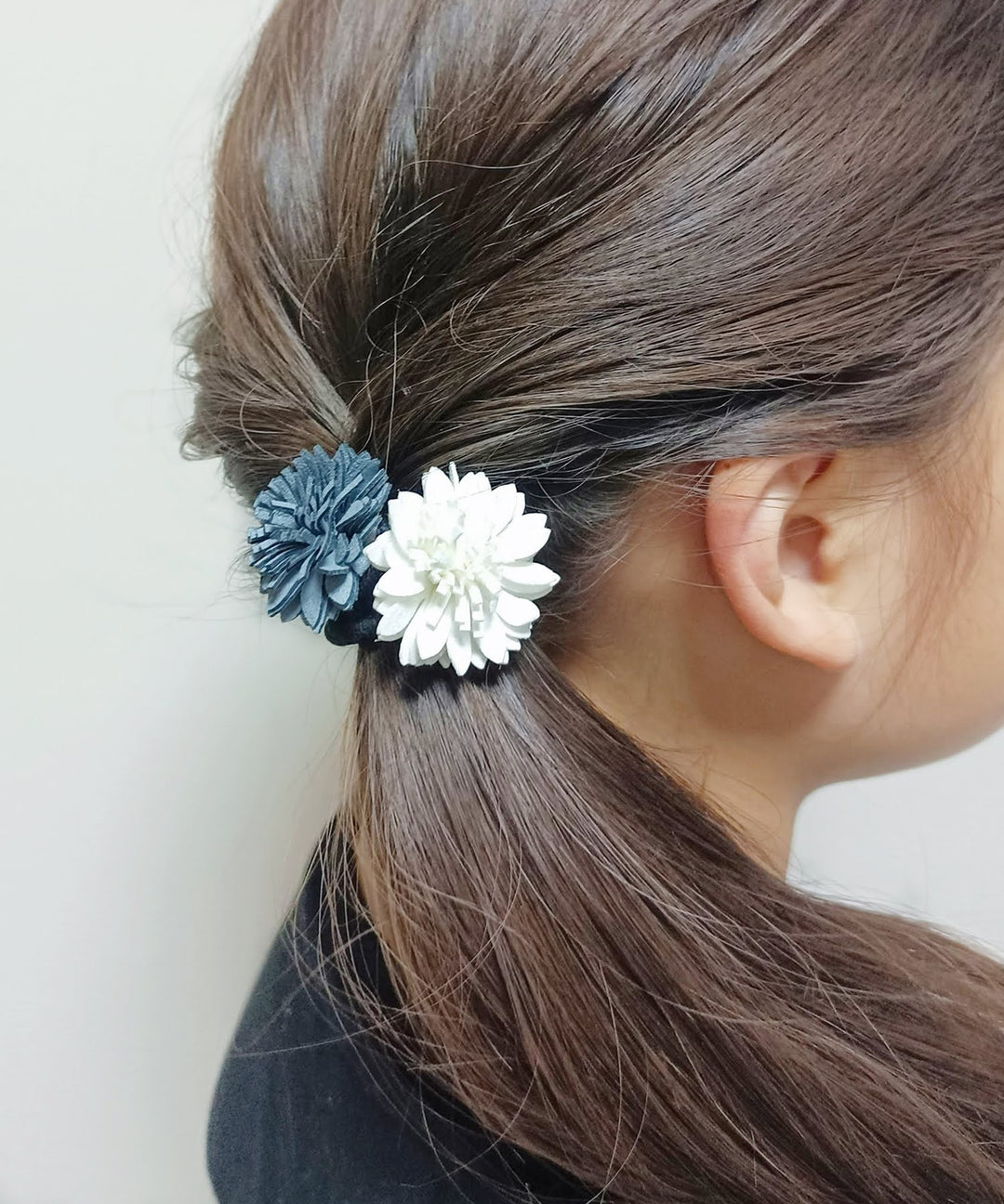 ベラ お花モチーフ ヘアゴム (4color)
