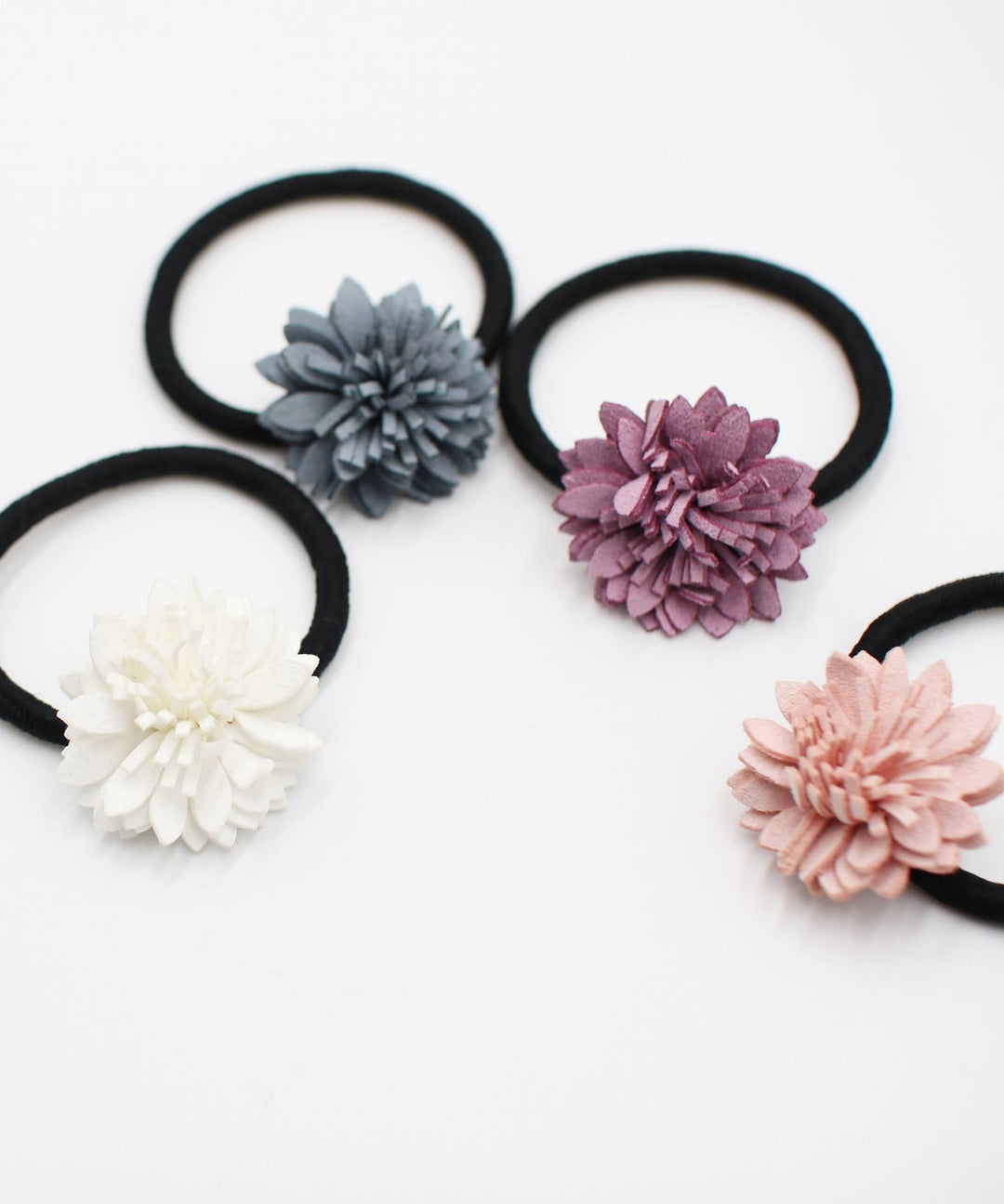 ベラ お花モチーフ ヘアゴム (4color)