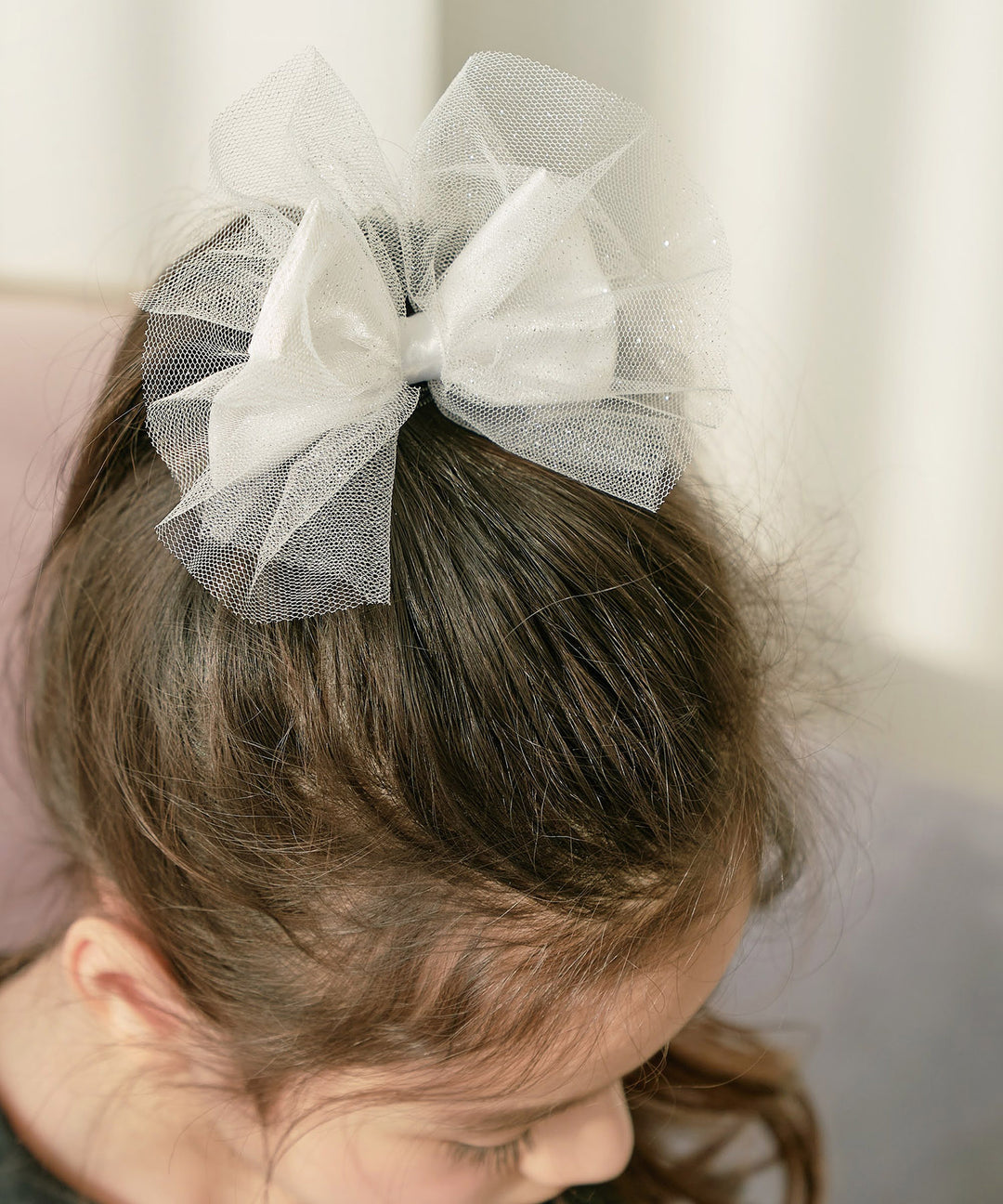 シャンテ きらきら リボン ヘアゴム (4colors)